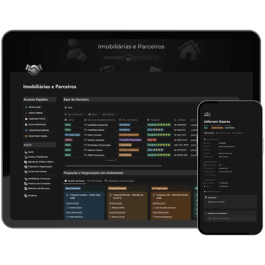 Imobiliárias e parceiros