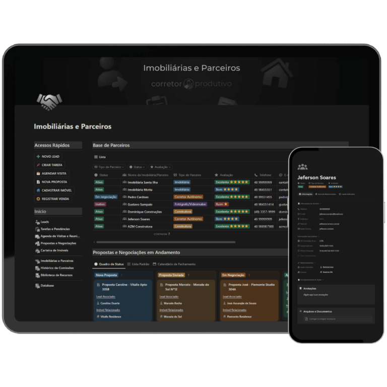 Tenha controle total das suas parceriase percentuais de comissão.